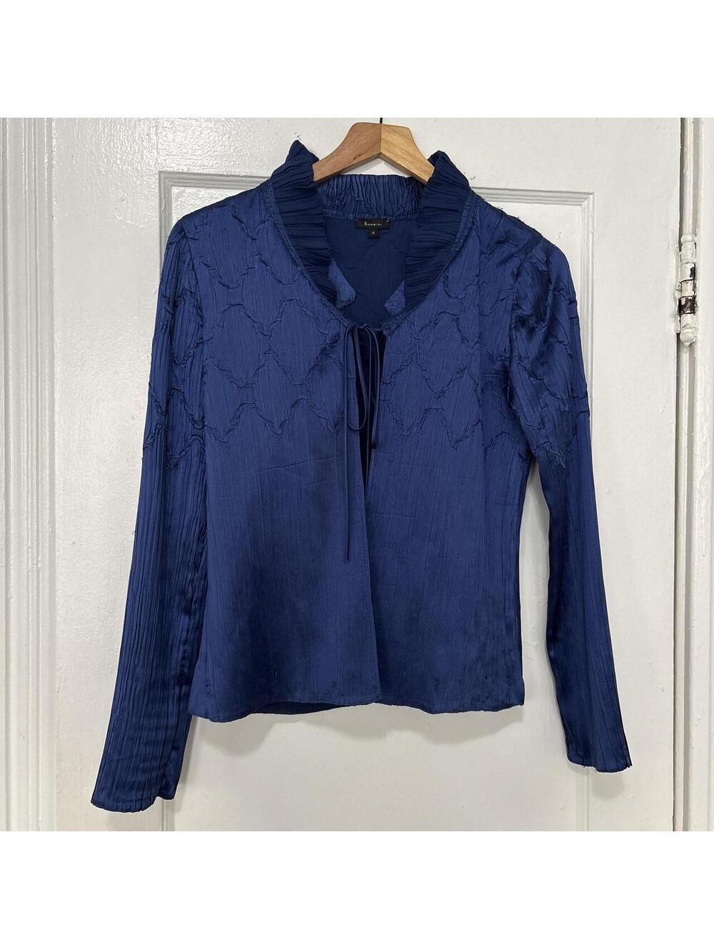 Komarov Women's Blue and Navy Blous